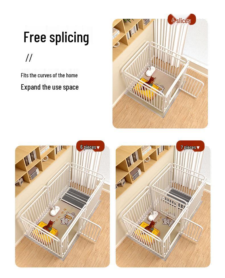 Indoor Pet Dog Fence and Kennel for Small to Medium Breeds