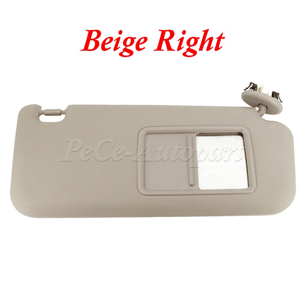 Car Left Right Replace Sun Visor Block Shade For Toyota RAV4 2006-2013 74320-42501-B2 74320-42501-A1 Driver Grey Beige