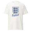 T-shirt Croquis à la Craie Trois Lions d'Angleterre | T-shirt Vintage Blason de Football Coupe du Monde 2026