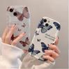 INS Retro Butterfly Phone Case For iPhone 17 16 16e 15 14 13 12 11 Pro Max Mini X XR XSMAX 8 7 6S Air Plus 3D Wave Soft TPU