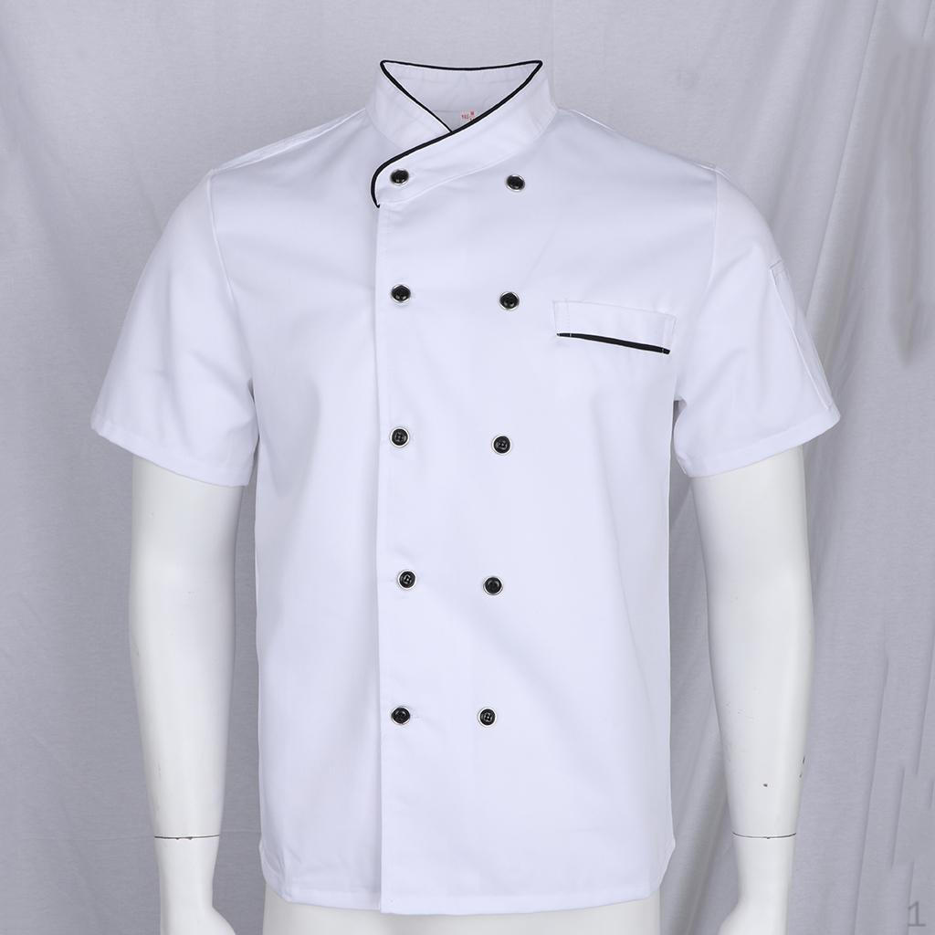 Chef Jacket Coat Hotel Short Sleeve Catering Uniforms