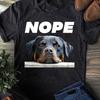 Rottweiler 'Nope' T-Shirt: Funny Rottie Dog Lover Gift
