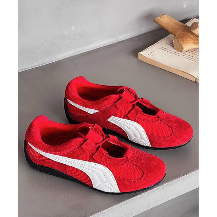 

Dexun shoes 2025 summer new fashionable red Forrest Gump shoes mesh breathable racing shoes versatile sports casual shoes 35