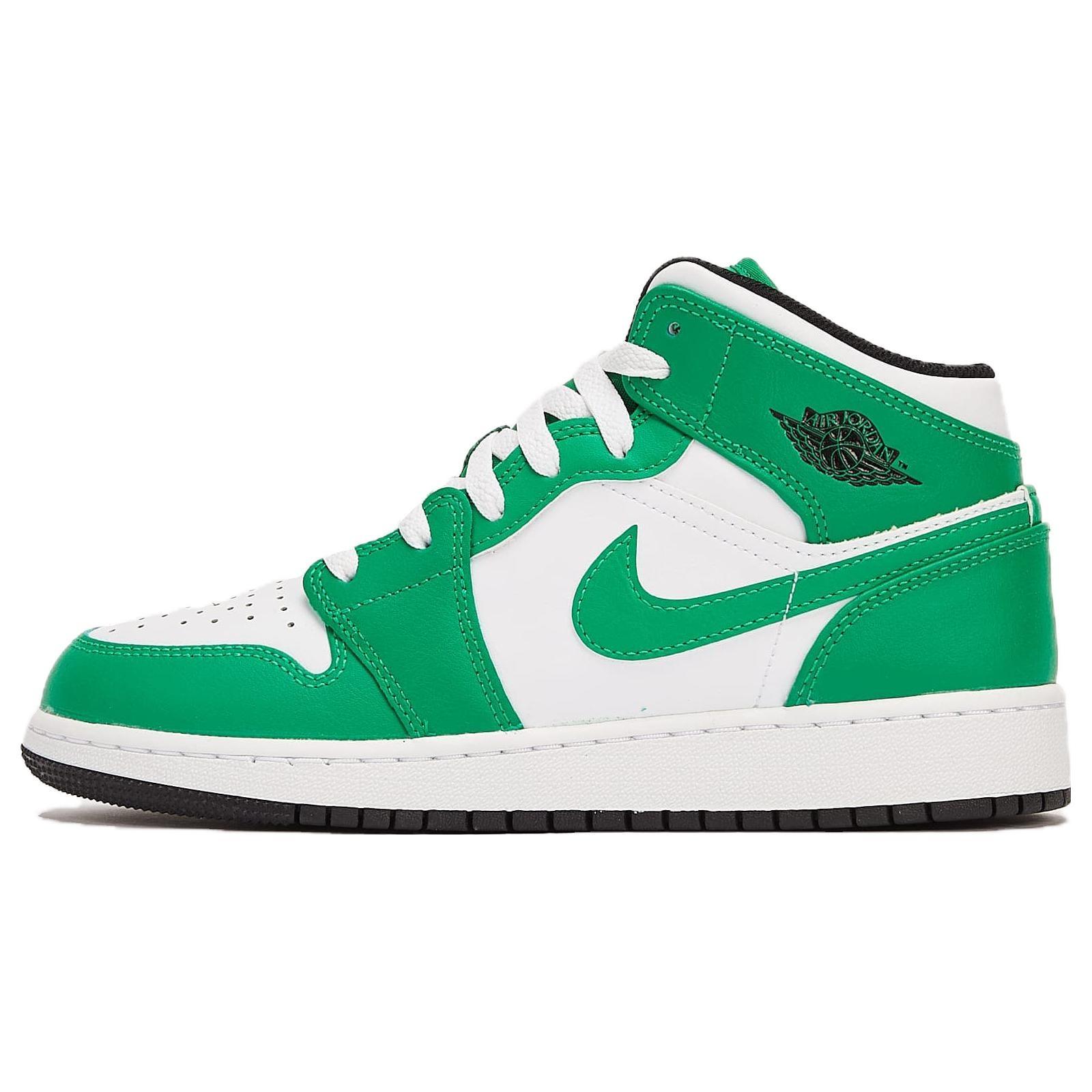 (GS) Air Jordan 1 Mid Lucky Green Kids DQ8423-301 EU 36