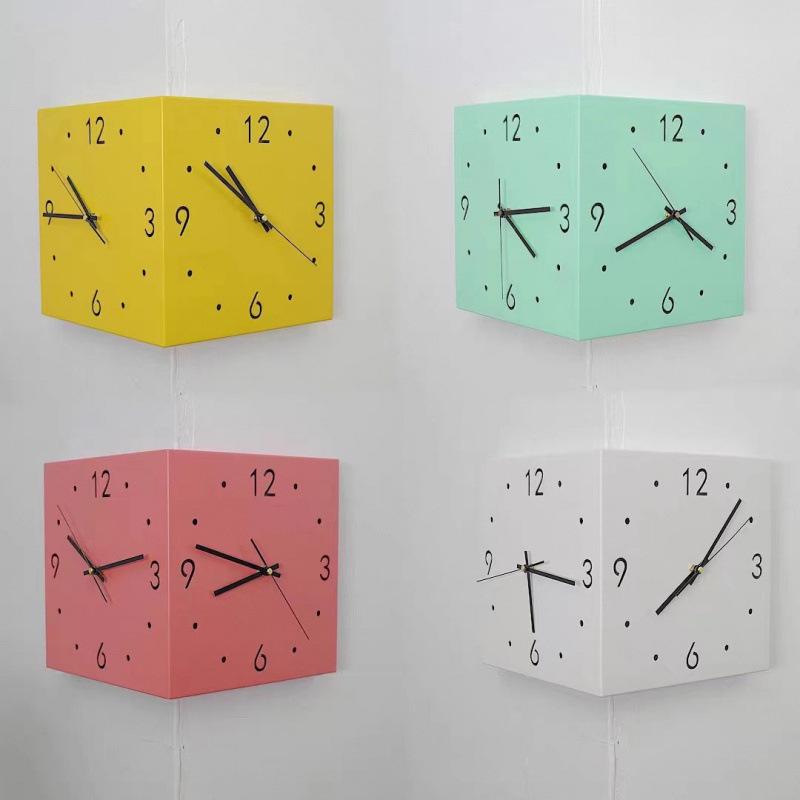 Modern Silent Double-Sided Wall Clock for Living Room