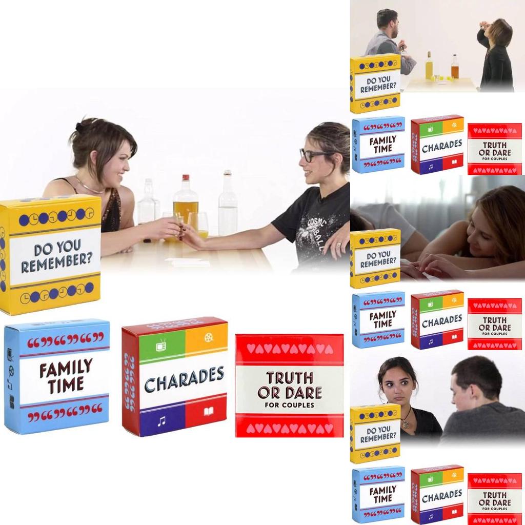 Zábavná hra Pravda nebo úkol pro páry Kartová hra Vzrušující rodinná zábava Zážitek