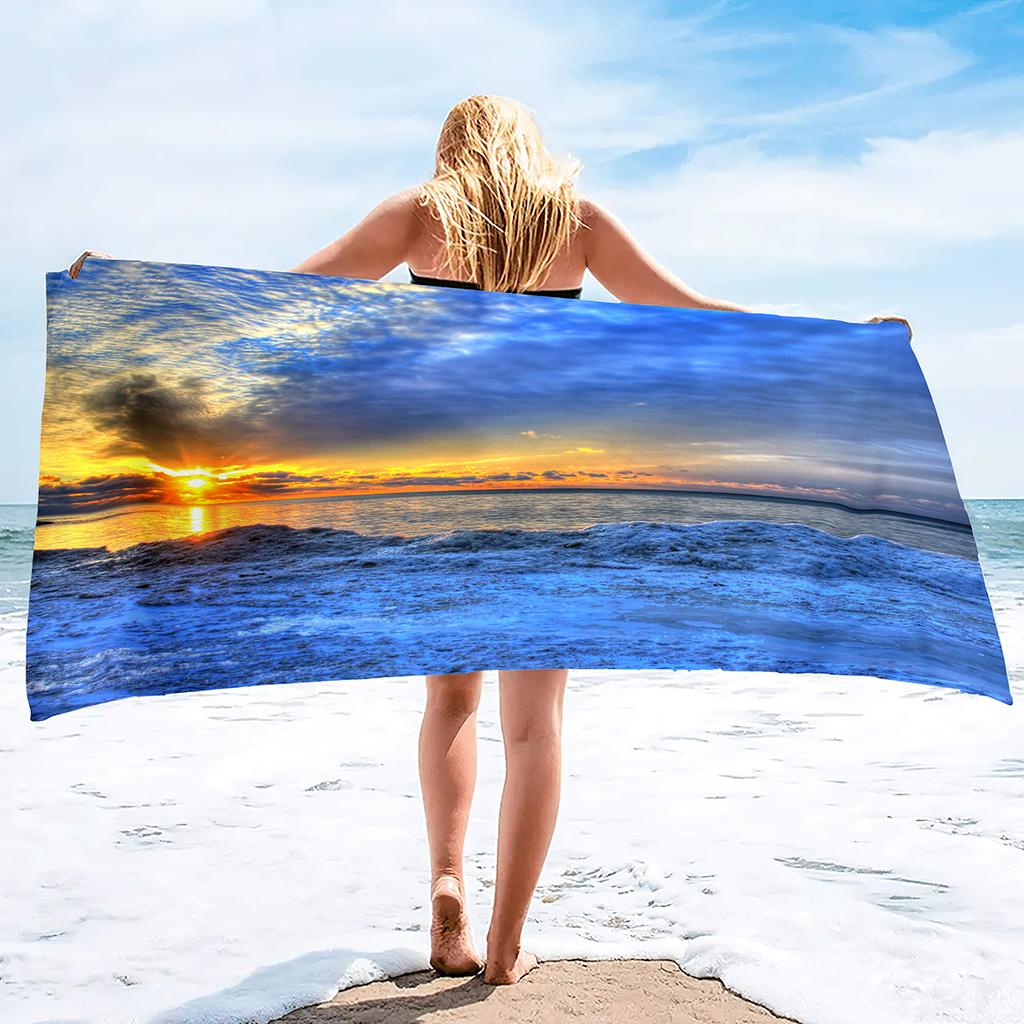 Oversized Ocean Beach Towel,Lightweight Microfiber Clearance Blanket,Quick Dry Sand Free Towel,Pool Swimming Bath Travel Towels
