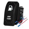 Waterproof White LED Rocker Switch for Light Bar Spot Lights 5P/7P ON-OFF-ON 12V/24V Heavy Duty for Car Boat Truck SUV 4x4 Hilux