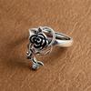 Xiaomi BF CLUB 925 Sterling Silver Ring For Women Jewelry Heart Chain Retro Open Vintage Handmade Ring Allergy For Party Birthday Gift
