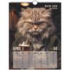 Badass Cats Wall Calendar 2026, Funny CatCalendar With 12 Hilarious Photos, Humor Wall Calendar For Home Or Decor