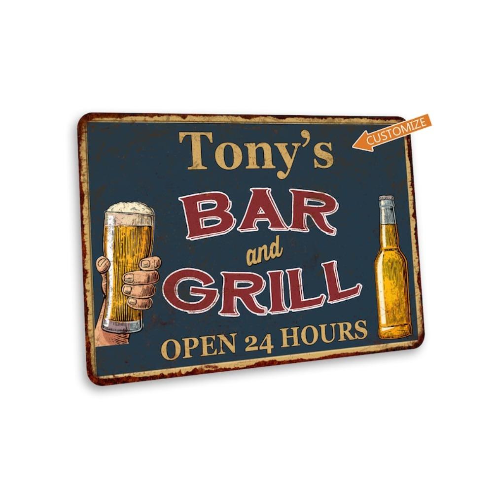 

Custom Tin Sign Pub Decoration Retro Metal Poster Wall Art Gift For Him Man Cave Bar Grill белый