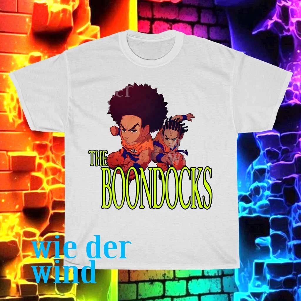 New The Boondocks Huey Freeman Logo Men's T-shirt funny size S to 5XL