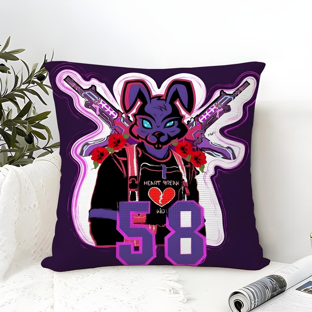 Pillow Case Cotton Linen Fabric Square Zipper Pillowcase Home Decorative Living Room Rapping Singer Music E-Egor Kreed 1