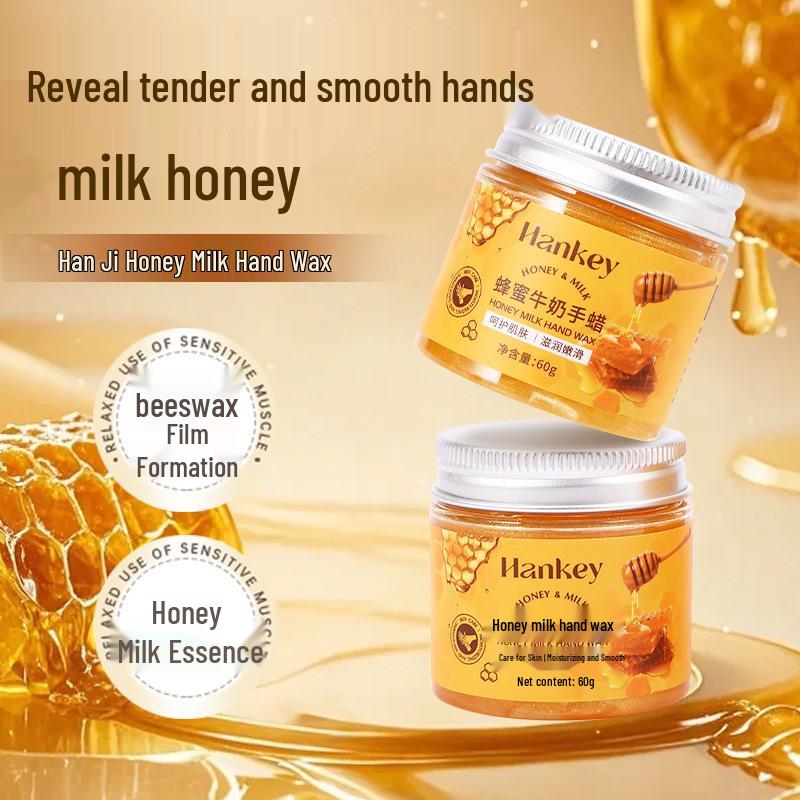 Golden Honey Milk Hydrating Peel-off Hand Mask - Moisturizes and Softens Cuticles for Tender Skin.