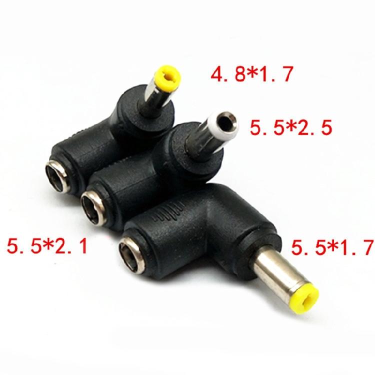 Wearproof Power Converter DC5.5x2.1mm Female to 5.5x2.5/5.5x1.7/4.8x1.7mm Male
