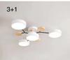 Nordic Macaron Ceiling Light - Modern Minimalist, Solid Wood Fixture for Living Room, Hall, Bedroom, or Restaurant.