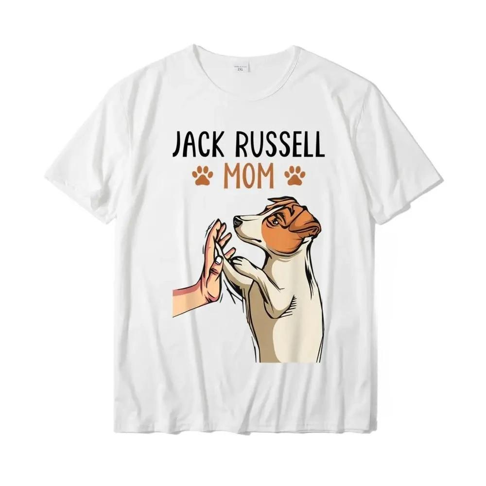 

Jack Russell Terrier Mom Cute Dog Mama Printed Funny Women TShirt Printed Tees Women Tshirts Graphic T Shirts S