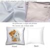 Polyester/Linen Lovely Bear Alphabet Print Cushions Case Cartoon Bears Letters Decor Pillows Case Sofa Livingroom Throw Pillows