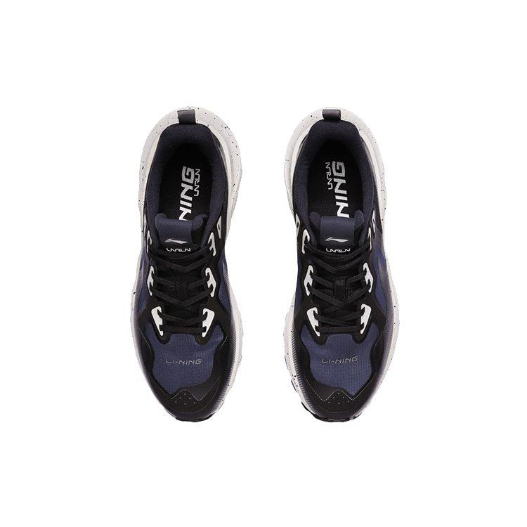 Li Ning Cloud Shield Lightweight Rebound Cushioning Low top Running Shoes Unisex Black Gray ARHR079-1