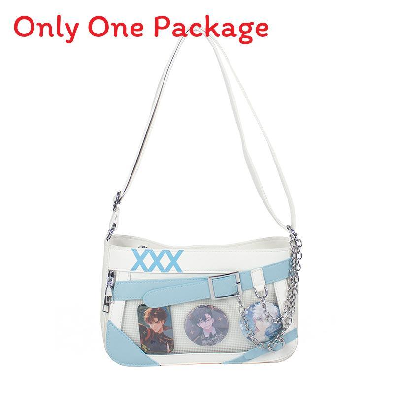 

Street Style Pu Crossbody Bag With Zipper Closure For Casual Daily Use Blue