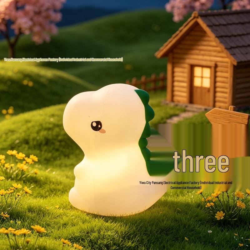 Silicone Panda Night Light: Baby Bedroom Lamp, Eye-Friendly & Rechargeable for Night Feeding