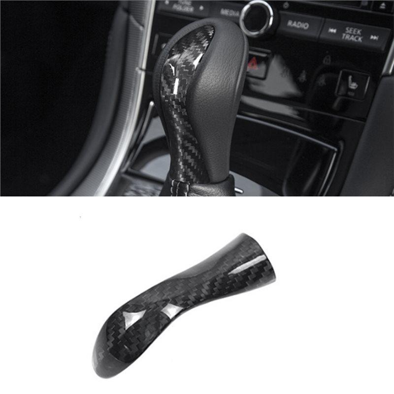 For Infiniti Q50 2013-2017 Carbon Fiber Trim Sticker For Car Gear Shift Knob Cover Gear Shift Head