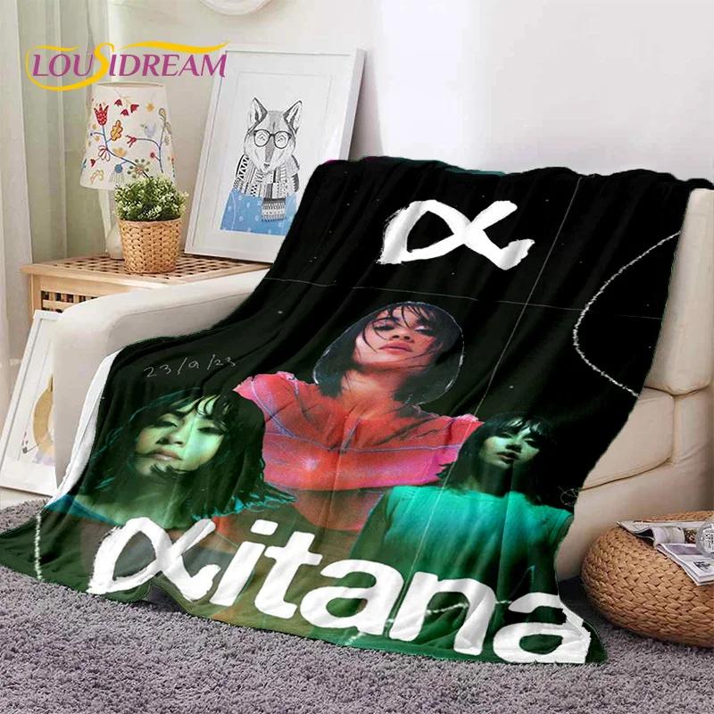 3D Cute Aitana Spanish Singer Soft Blankets,Keep Warm Throw Blanket Comfortable Blanket for Picnic Beds Sofa Home Bedroom Gifts
