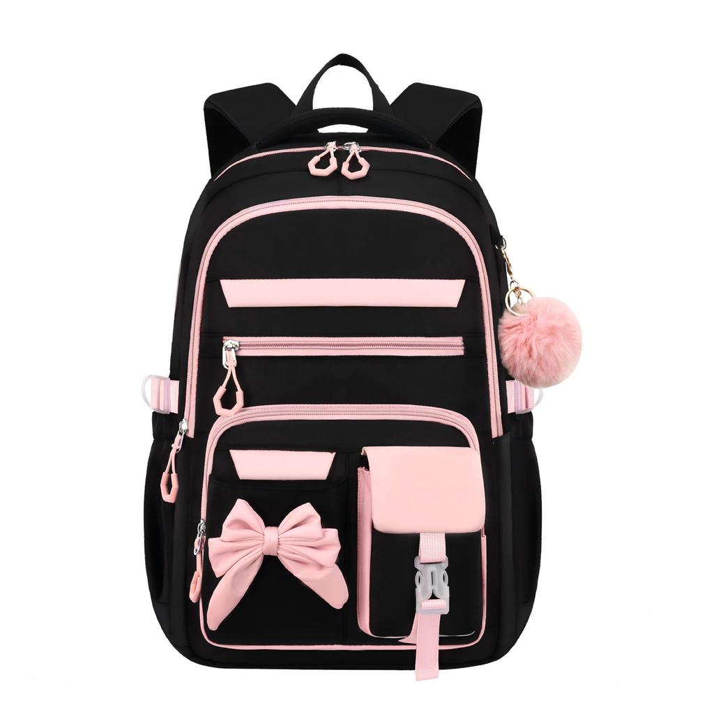 Set Zaino Viola 3 Pezzi: Zaino Scolastico, Borsa Pranzo e Borsone per Libri per Studenti