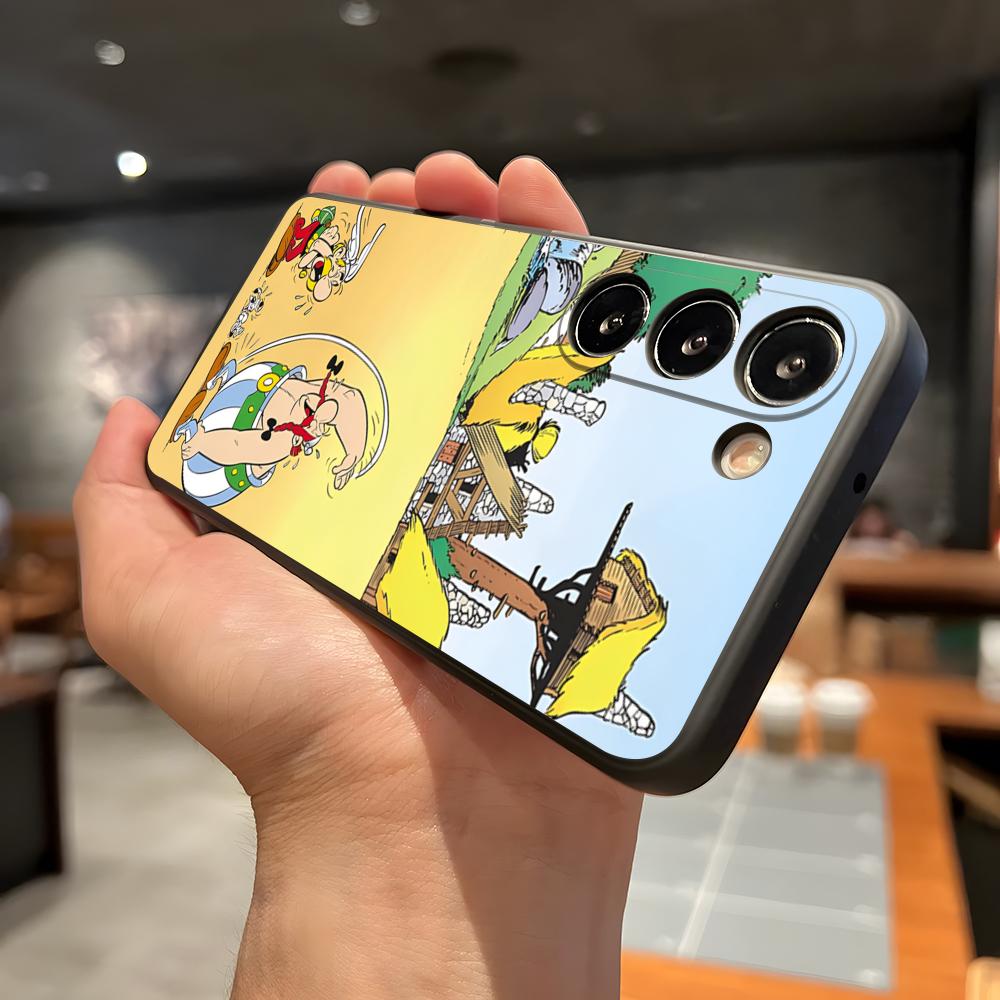 A-Asterix A-Und O-Obelix Handyhülle Für Samsung A56 A36 A26 A16 A15 A25 A35 A55 A14 A34 A24 A54 Schwarzes Weiches Gehäuse