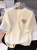 2026 Summer Bestseller T Shirt Pink Heart Print Minimalist Cute Fashion Tshirt Fashion High Quality Casual Casual Clothes