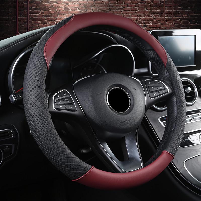 

Универсальный всесезонный чехол на руль автомобиля - аксессуар для украшения интерьера 38 cm