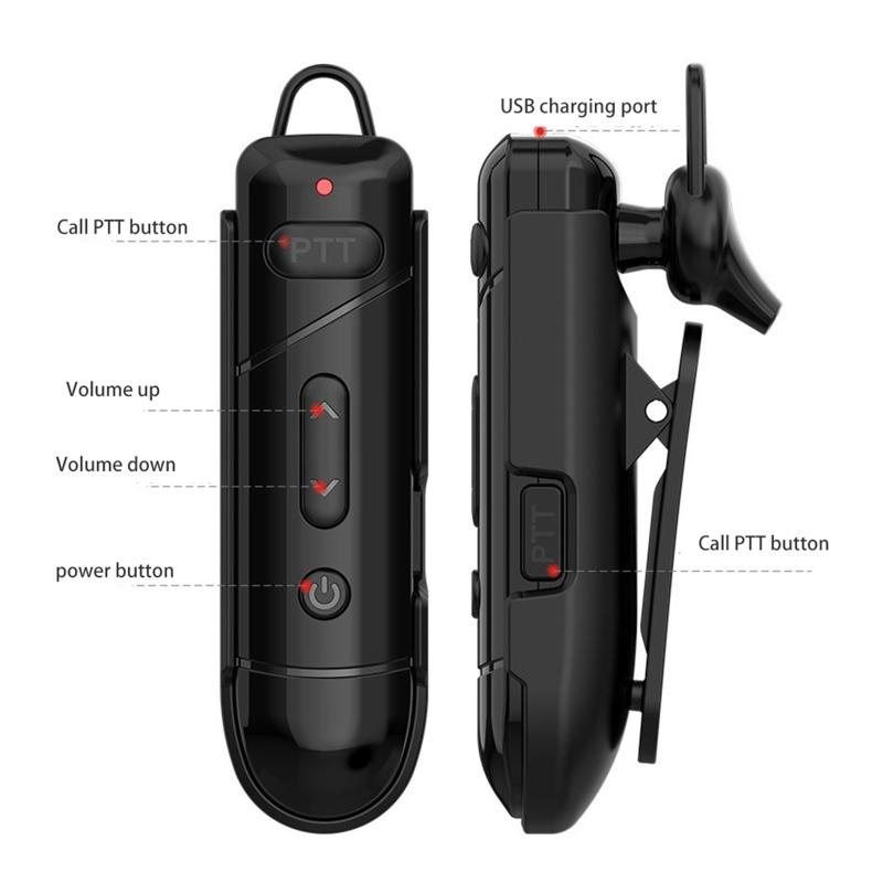 Micro Wireless Professional Intercom Suit for Hotel Catering Motorcycle Bike Mini Headphone Wireless Walkie-talkie