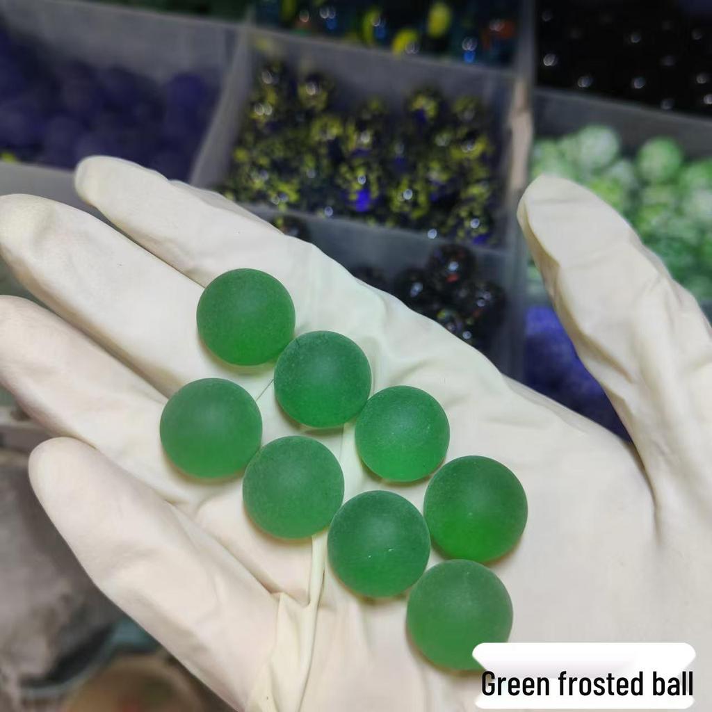 16mm Mixed Checkered Glass Beads & Marbles - Nostalgic Crystal Balls for Kids