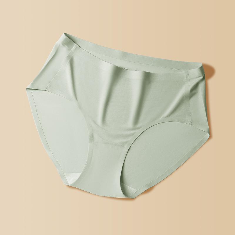 

Female Spring and Summer Cotton Anti Bacterial Extended No Trace High Waist Briefs XL зелений