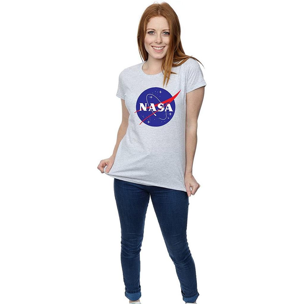 NASA Womens/Ladies Insignia Distressed Logo T-Shirt