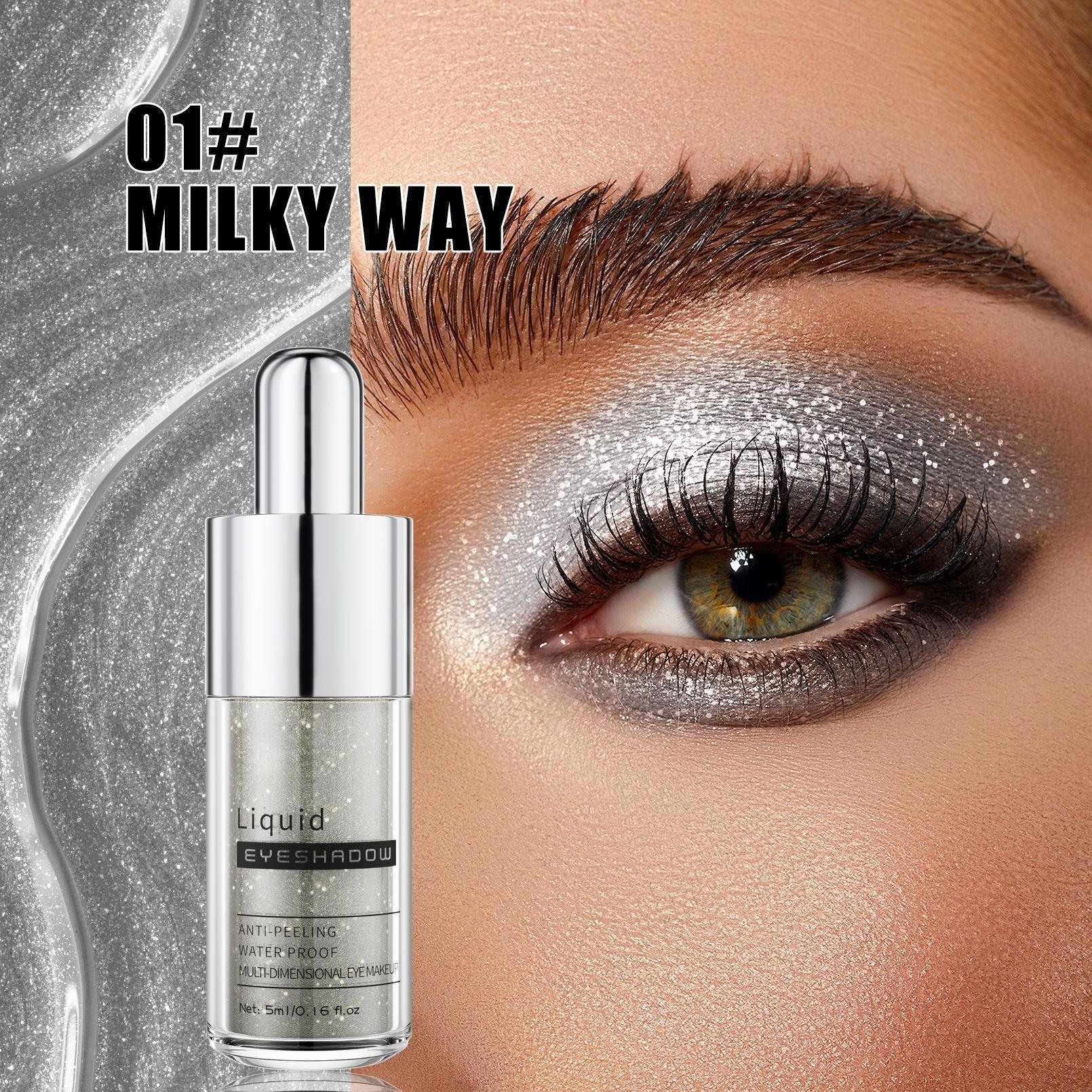 Жидкие тени для век с высоким глянцем, многоцветные, перламутровые, цветные жидкие тени для век, красочные жидкие тени для век, трансграничный макияж оптом