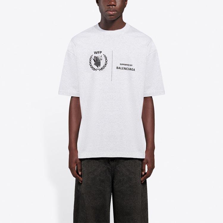 Balenciaga x Wfp T Shirt Men's Gray 612966THV841167