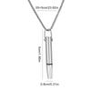 Breathing Necklace with Filter Cotton Titanium Steel Pendant Wear Resist Mindfulness Necklace for Smoking Cessation Tool