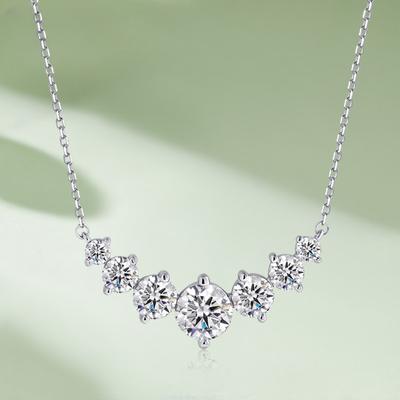 D Farbe 5CT VVS1 Moissanit Halskette Anhänger Halsketten für Frauen GRA zertifiziert S925 Splitter Halskette Luxus Schmuck beste Geschenke