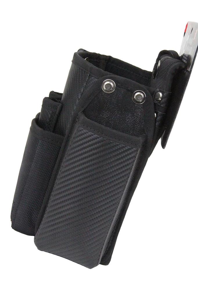 SK11 Black Waist Bag 2 Tier Side Pockets SKC2-5BK