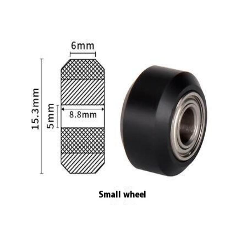 1Pc CNC Plastic POM Wheel With Bearing Idler V-Slot Aluminum Profile Perlin Pulley Big Small For 3D Printer Ender3 V2