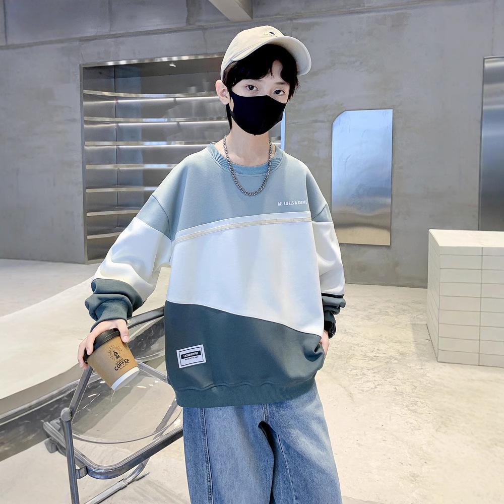 Jongens Mode Hoodie Lente en Herfst 2025 Kinderen Vrije Tijd Losse Knappe Hoodie