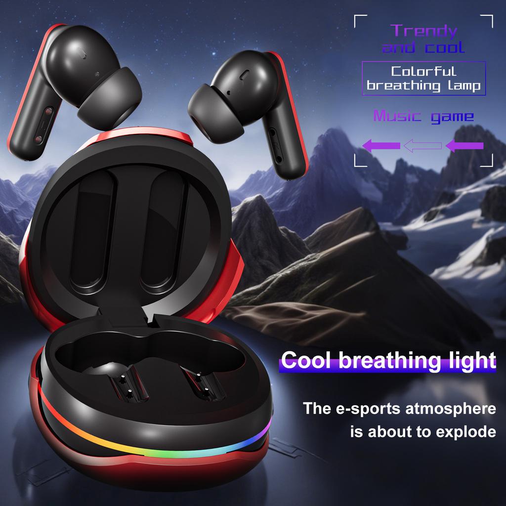 Bezdrôtové Bluetooth 5.4 ANC Slúchadlá s aktívnou redukciou šumu na hry s RGB HD hovormi Slúchadlá do uší s AI prekladom v reálnom čase Herné slúchadlá