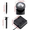 Ejoyous Solar Underwater Spotlight, 6 LED, White Light, Pond, Garden, Yard, Way, Modern Style, Black, IP68