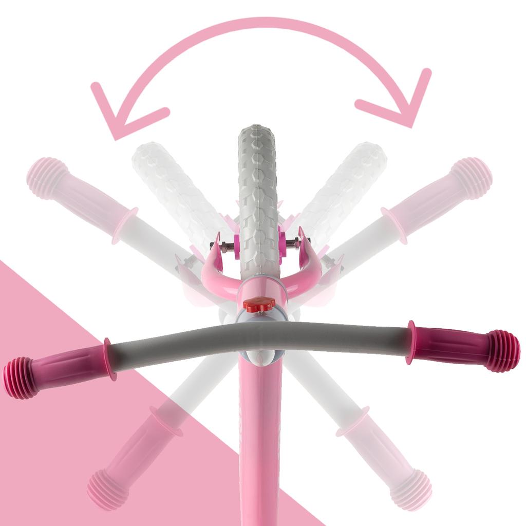 Balance Bike Children'S Bike Eva Wheels 12" Pink And White