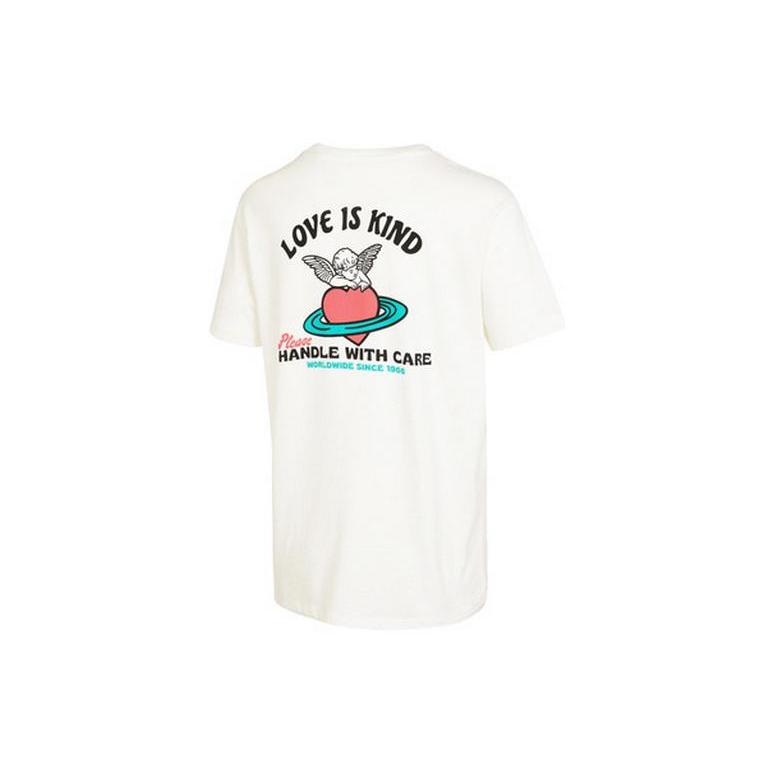 

New Vans T Shirts Women s White VN0003KTFS8 L