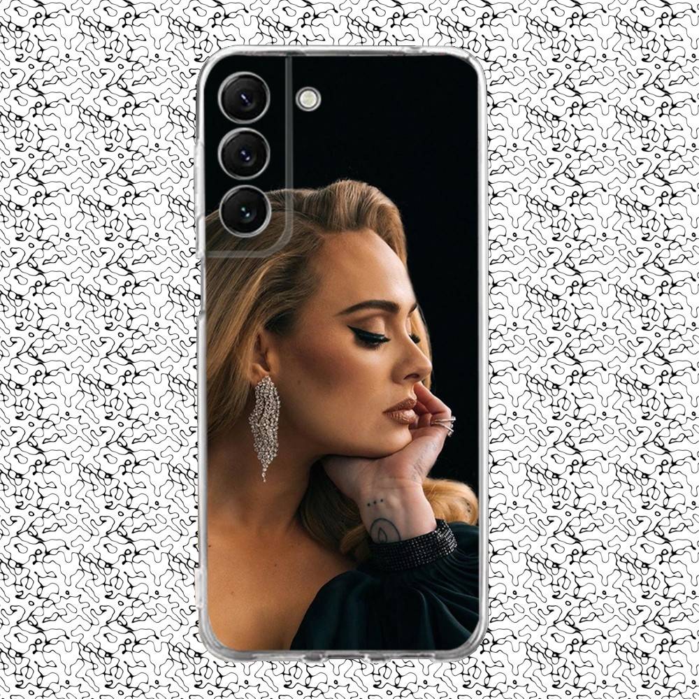 

Singer A-Adele Phone Case For Samsung S24,30,21,22,23,20 FE,lite,PIus,Ultra,5G,Note,9,10 Transparent Cover SamsungS8plus