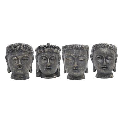 Einzigartiger Harz Buddha Kopf Pflanztopf Indoor Dekorative Blume Topf Kunstwerk für Zuhause Büro Pflanzen Präsentation