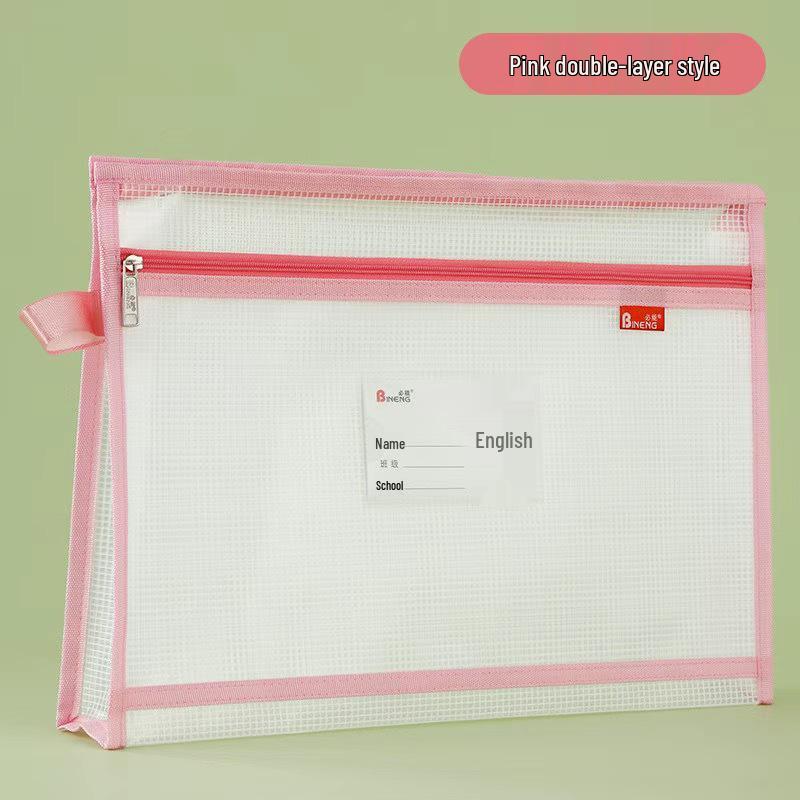 Waterproof A4 File Bag: Large Capacity Student Organizer for Books, Homework & Test Papers