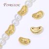 14x9mm 18K Gold Plated Brass Irregular Beads For Jewelry Making,Decorative Beads,Bracelets Spacers Bead DIY Accessories